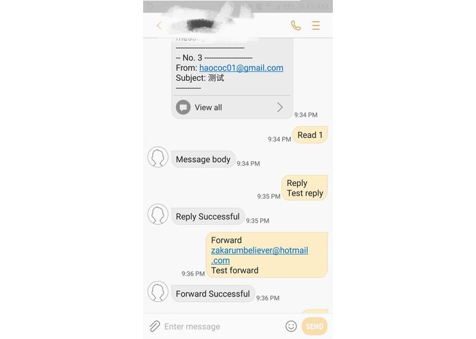 SmsEmail – screenshot 2