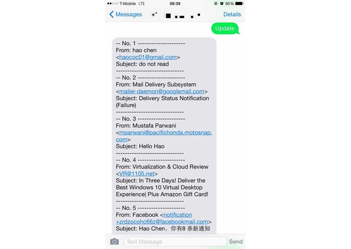 SmsEmail – screenshot 3