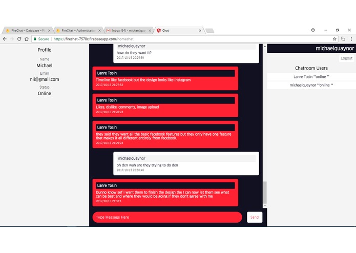 FireChat – screenshot 1
