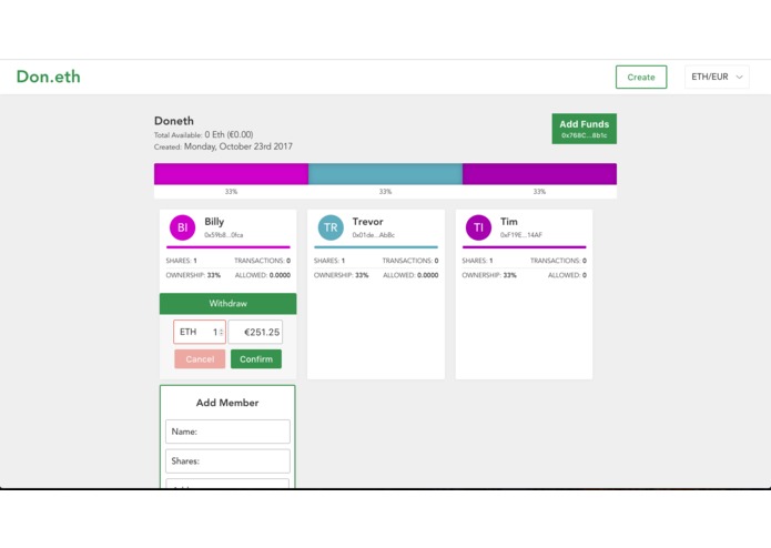 Doneth.org – screenshot 1