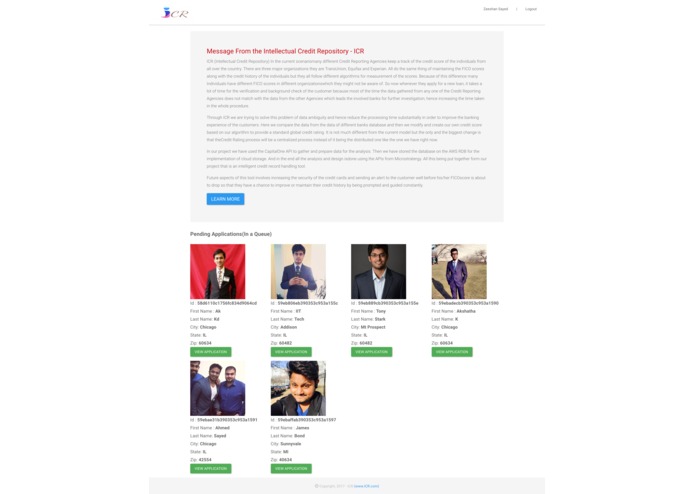 Intellectual Credit Repository(ICR) – screenshot 4