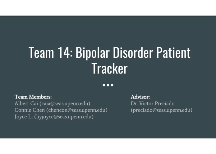 Bipolar Disorder Patient Tracker – screenshot 1