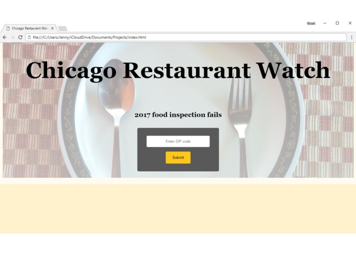 Chicago Restaurant Watch – screenshot 1
