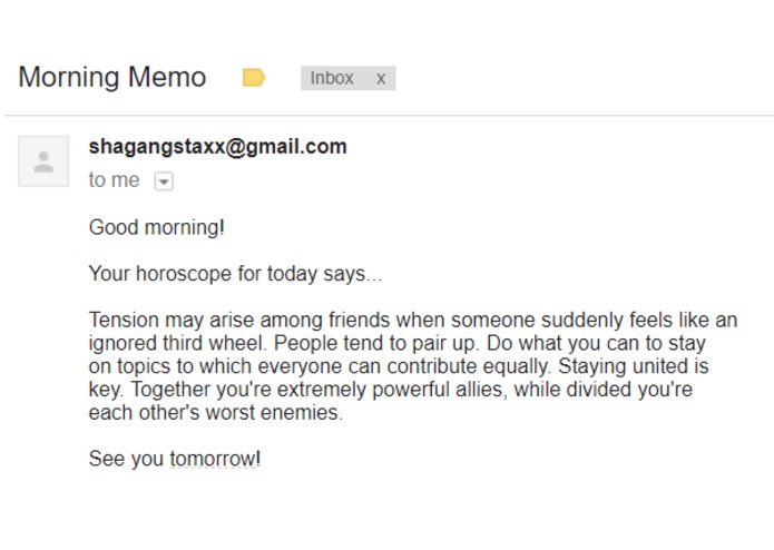 MorningMemo – screenshot 1