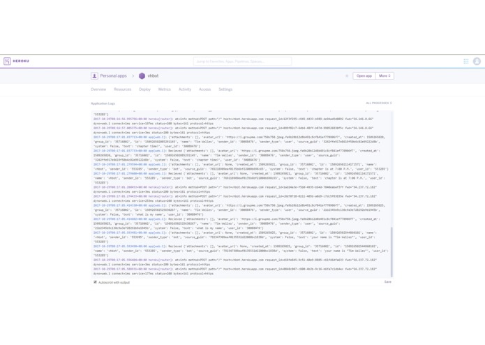 VolHacks GroupMe Bot – screenshot 4