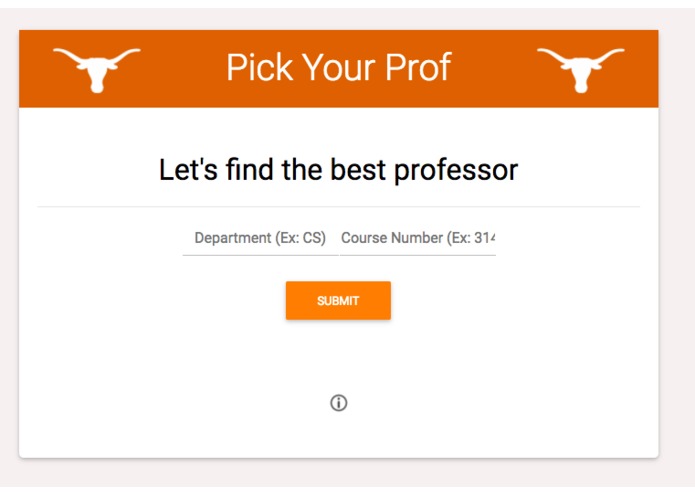 Pick Your Prof – screenshot 1
