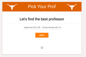 Pick Your Prof