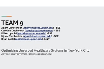 Urban Health Care Optimization