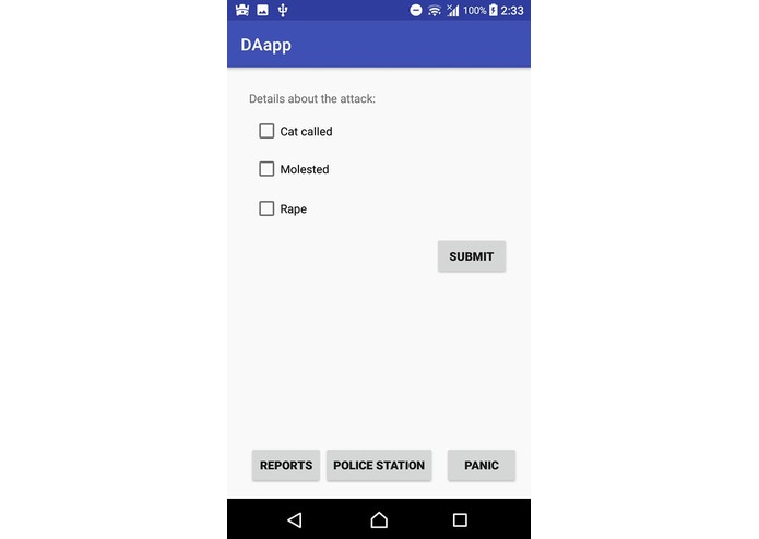 Distress Alerting Application (DAAPP) – screenshot 2