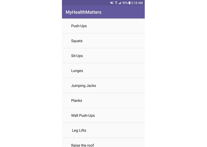 MyHealthMatters App – screenshot 2