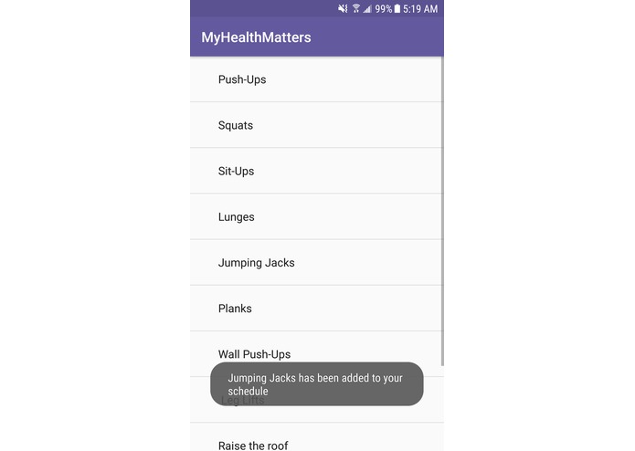 MyHealthMatters App – screenshot 3