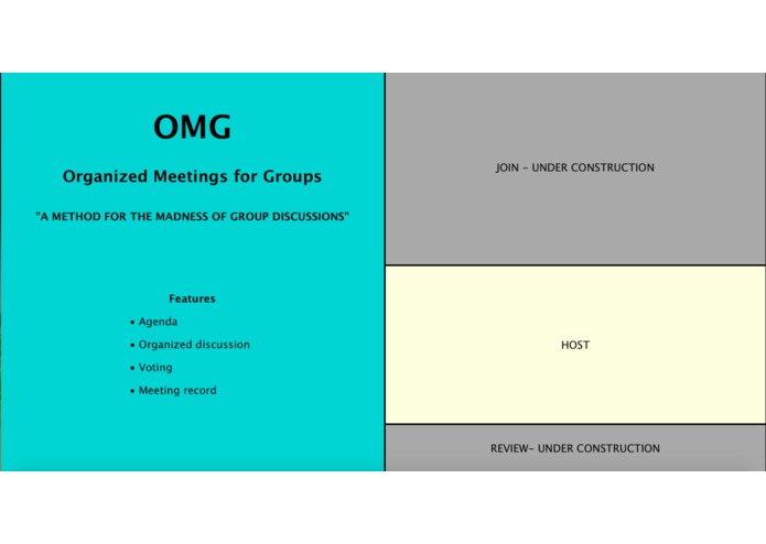 OMG - Organized Meetings for Groups – screenshot 1