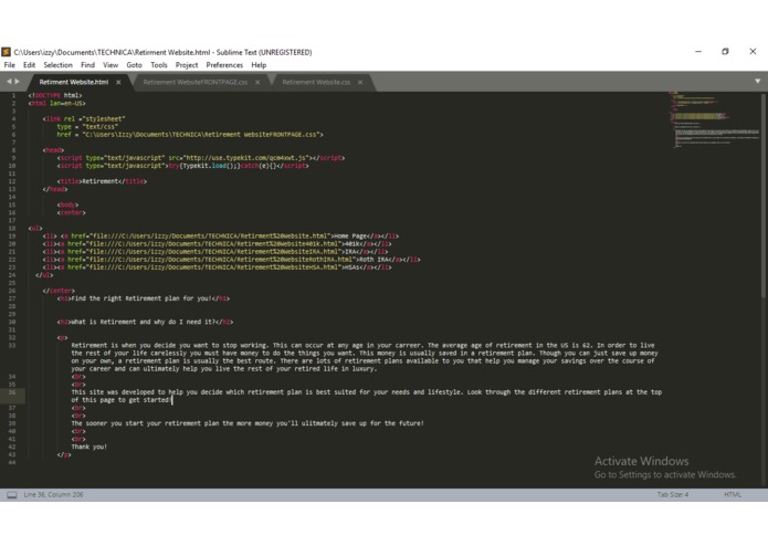Retirement Plans Site – screenshot 2