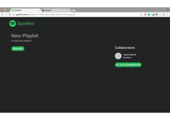 spotifind – screenshot 3