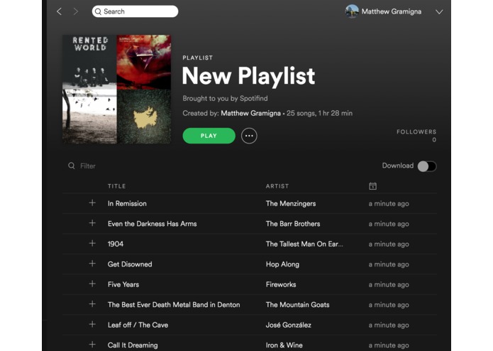 spotifind – screenshot 5