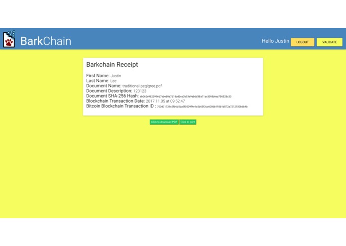 BarkChain – screenshot 5