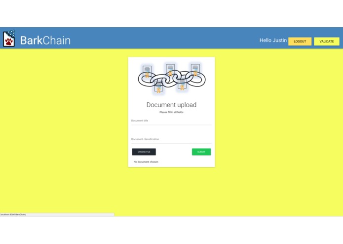 BarkChain – screenshot 2