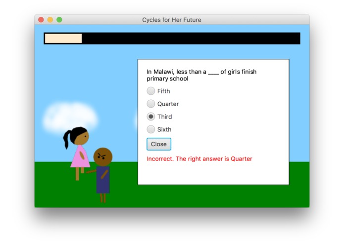 Cycles for Her Future – screenshot 2