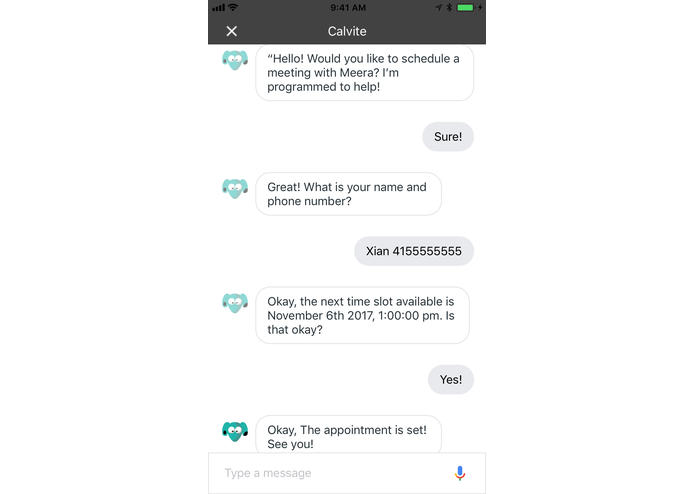 CalVite – screenshot 1