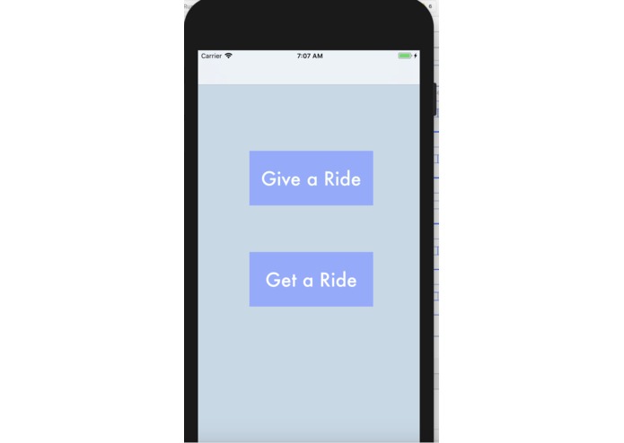 5C Ride Share App – screenshot 1