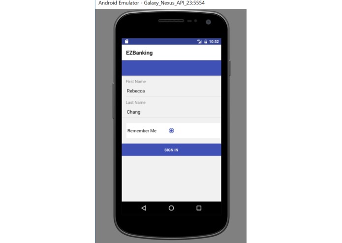 EZbank – screenshot 2