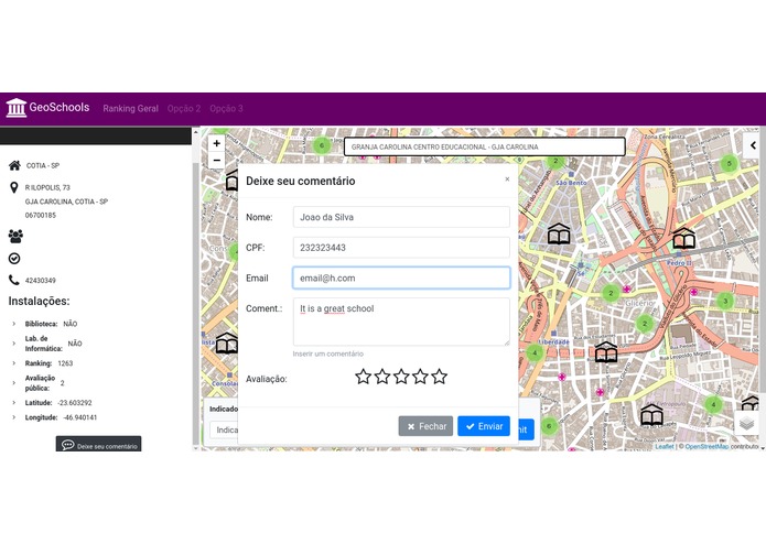 GeoSchools – screenshot 1