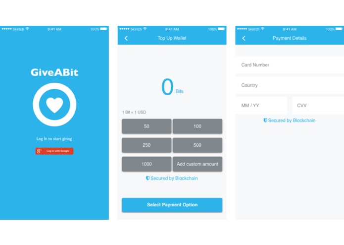 GiveABit – screenshot 2
