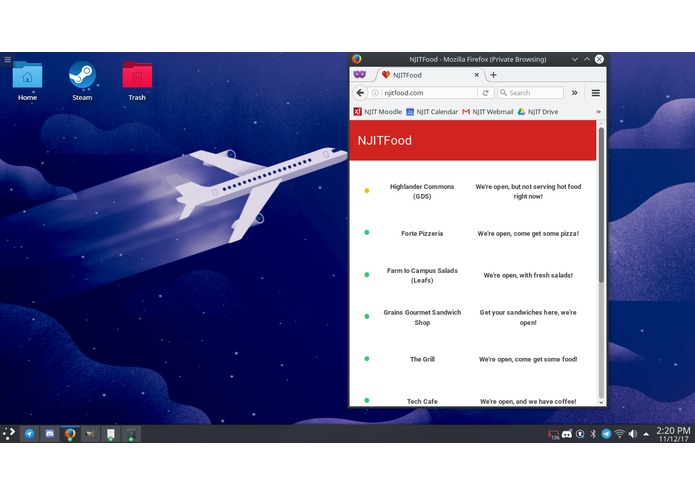 NJITFood – screenshot 2