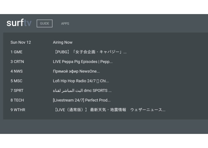 surftv – screenshot 2