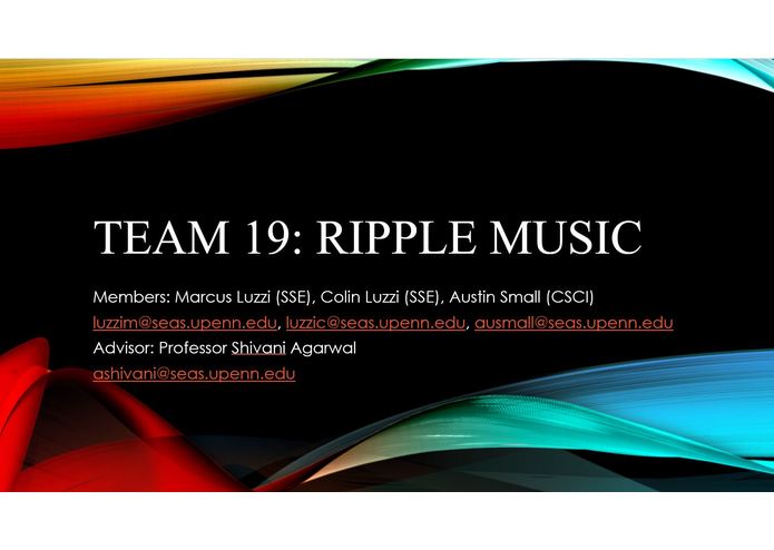 Team 19: Ripple Music – screenshot 1