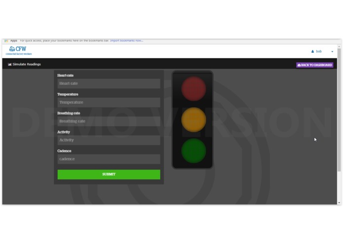 Connected  Factory Workers for health monitoring – screenshot 3