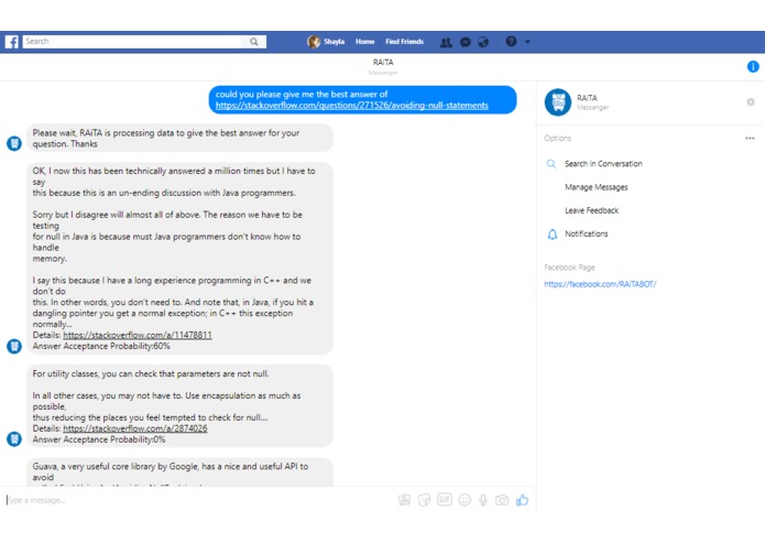 RAiTA Bot – screenshot 3