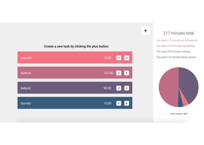 timeTracker – screenshot 1