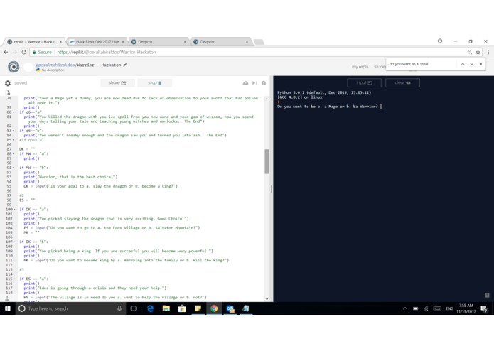 Make your own adventure – screenshot 1