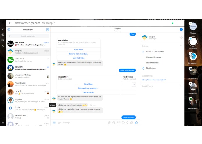 VinqBot – screenshot 2