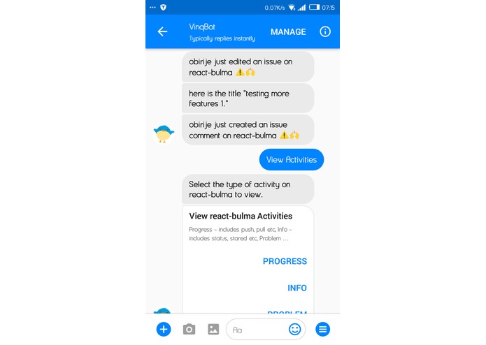 VinqBot – screenshot 4