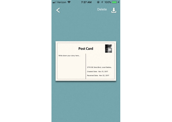 PostCard Application – screenshot 6