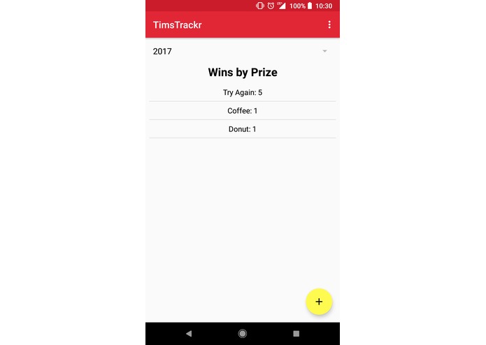 TimsTrackr – screenshot 1
