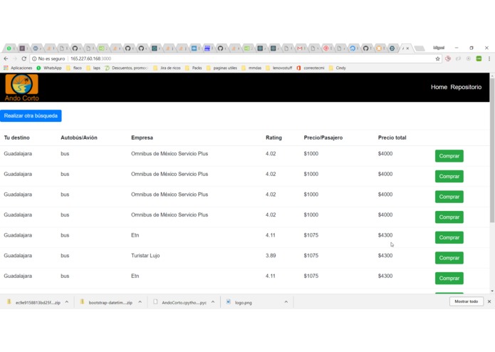 tecmihacksApp2017 – screenshot 2