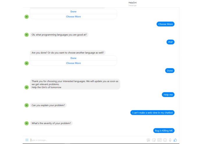 HelpGini – screenshot 1