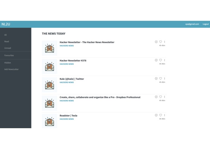 Newsletter To You – screenshot 1