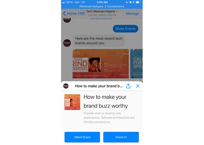 Tech Meetups NG Bot – screenshot 3