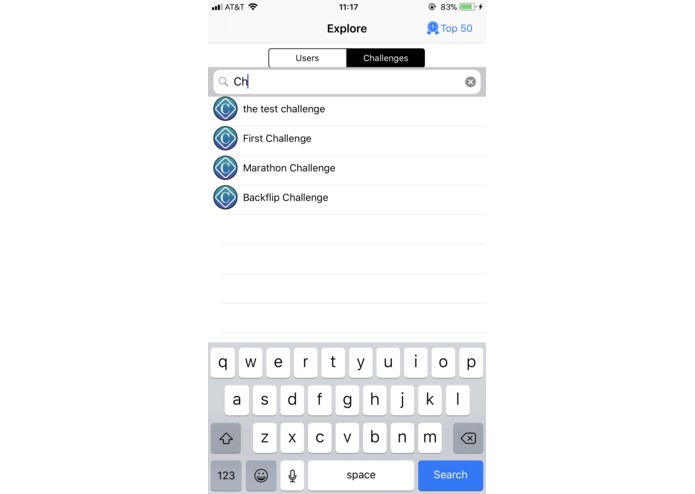 Challenger iOS/Android Social Media Application – screenshot 7