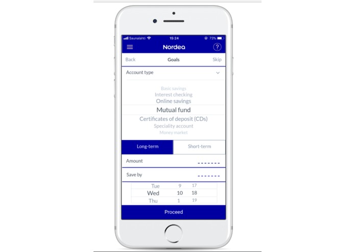 Nordea goal app by team trigrd – screenshot 4