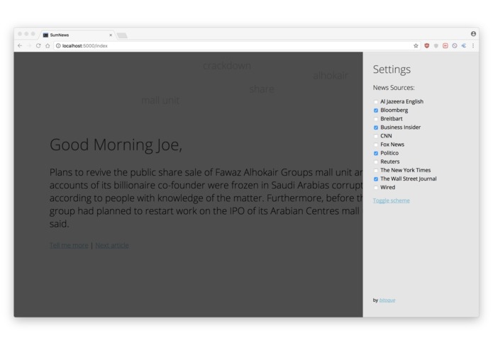 SumNews – screenshot 2