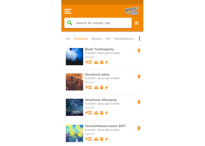 KyytiEvents – screenshot 5