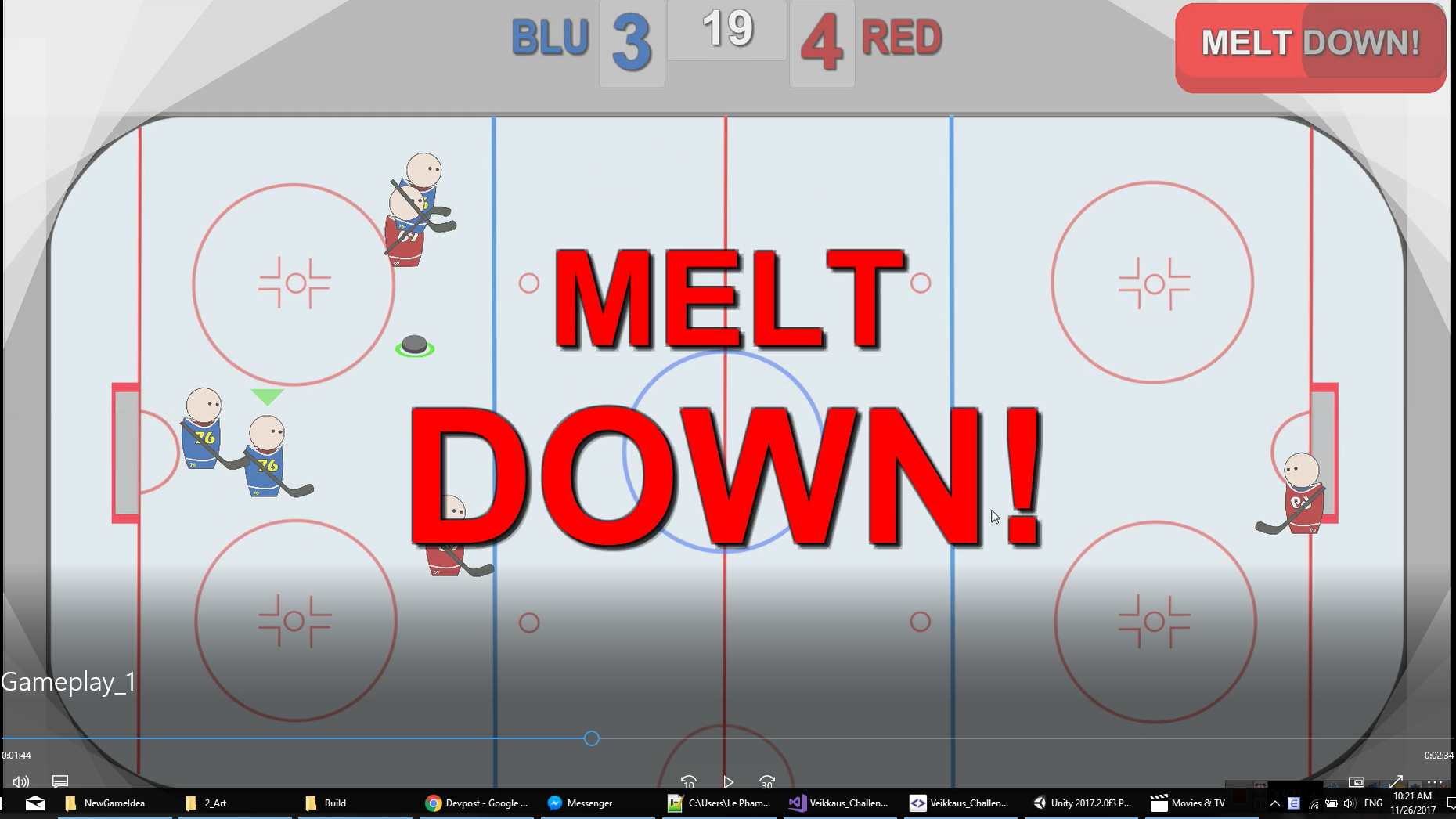 Pocket hockey Devpost