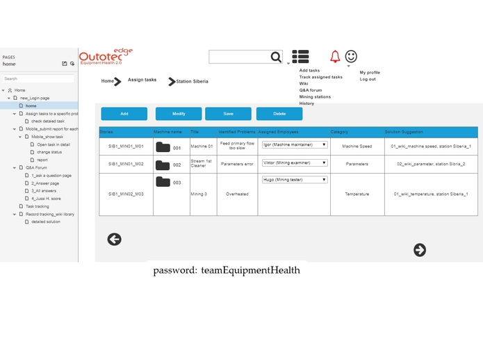 Outotec edge – screenshot 1