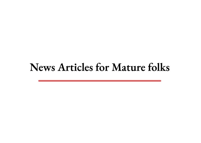 News Articles for Mature Folks – screenshot 1
