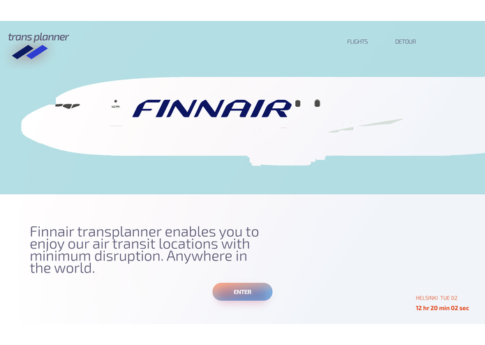 Finnair TransPlanner – screenshot 1